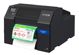 カラーインクジェットラベルプリンターに黒色マット顔料インク搭載