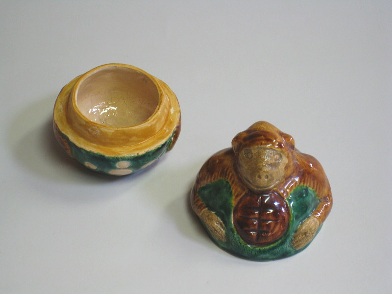 交趾焼 鶏香合 ◉中村翠嵐 作 香炉 交趾 雉 - (池坊専宗がみつめた匠の