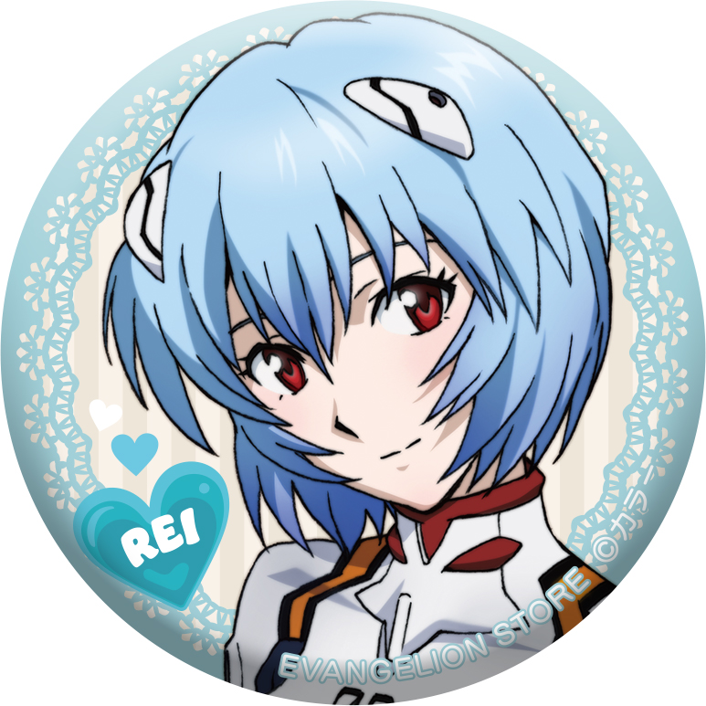エヴァンゲリオン 式波・アスカ・ラングレー ハート缶バッジ