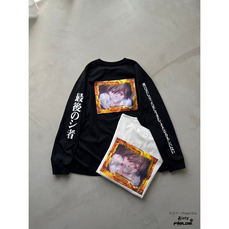 EVANGELIONxCALNAMUR】最後のシ者 ロンTEE/黒(フリーサイズ 黒