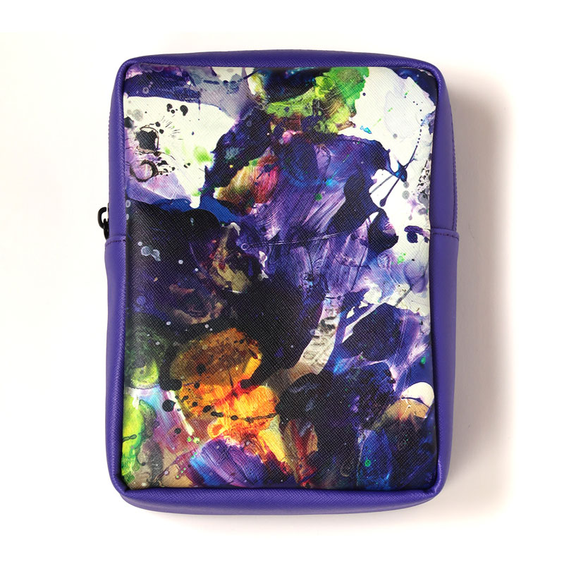 RADIO EVA A178 RADIO EVA PVC Tote Bag/PURPLE（Cigarette-burns