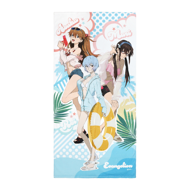 抽プレ当選品シック限定「エヴァンゲリオンバスタオル3点セット」綾波