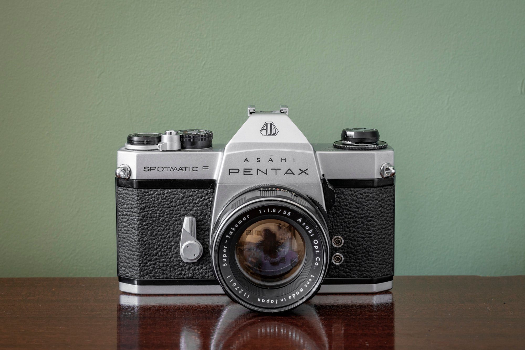 Mint 1960s ASAHI Pentax Spotmatic F 35mm SLR Film Camera + ASAHI