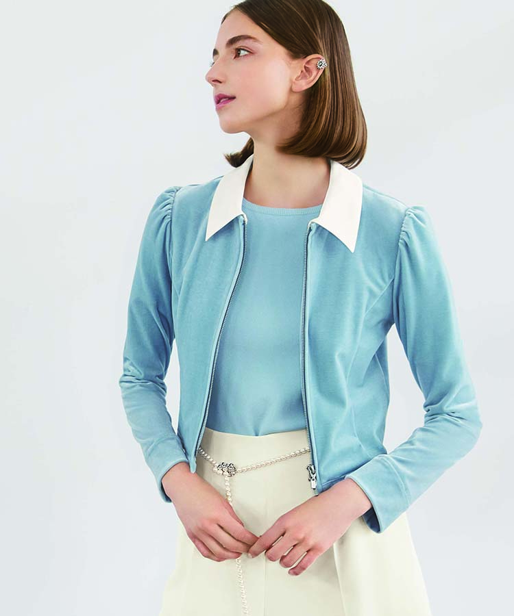 極美品☆FOXEY ラインストーンブローチ スイング ティアドロップ 27752