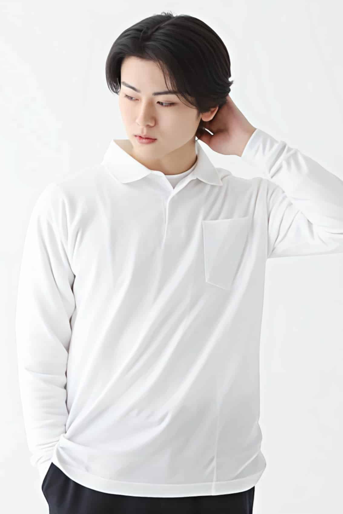 アクティブロングポロシャツ[TRUSS APL-269]｜オリジナル刺繍