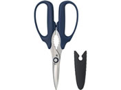 プラス はさみ フィットカットカーブ 万能はさみ ネイビー 34-631 通販