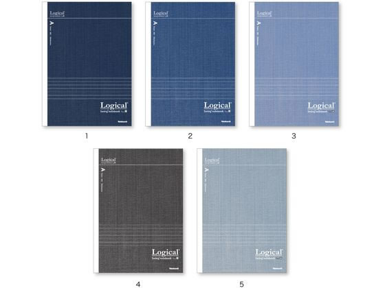 ナカバヤシ スイングロジカルノート セミB5 A罫 5冊パックデニムカラー