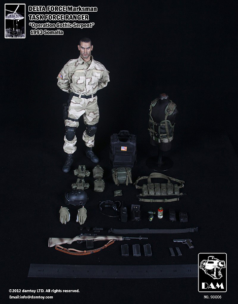 1/6 12インチ デルタフォース マークスマン タスクフォース 1/6 12