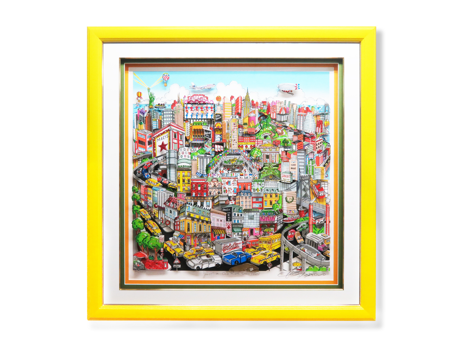 クロスタウン・ニューヨーク 3Dアート 絵画 風景画