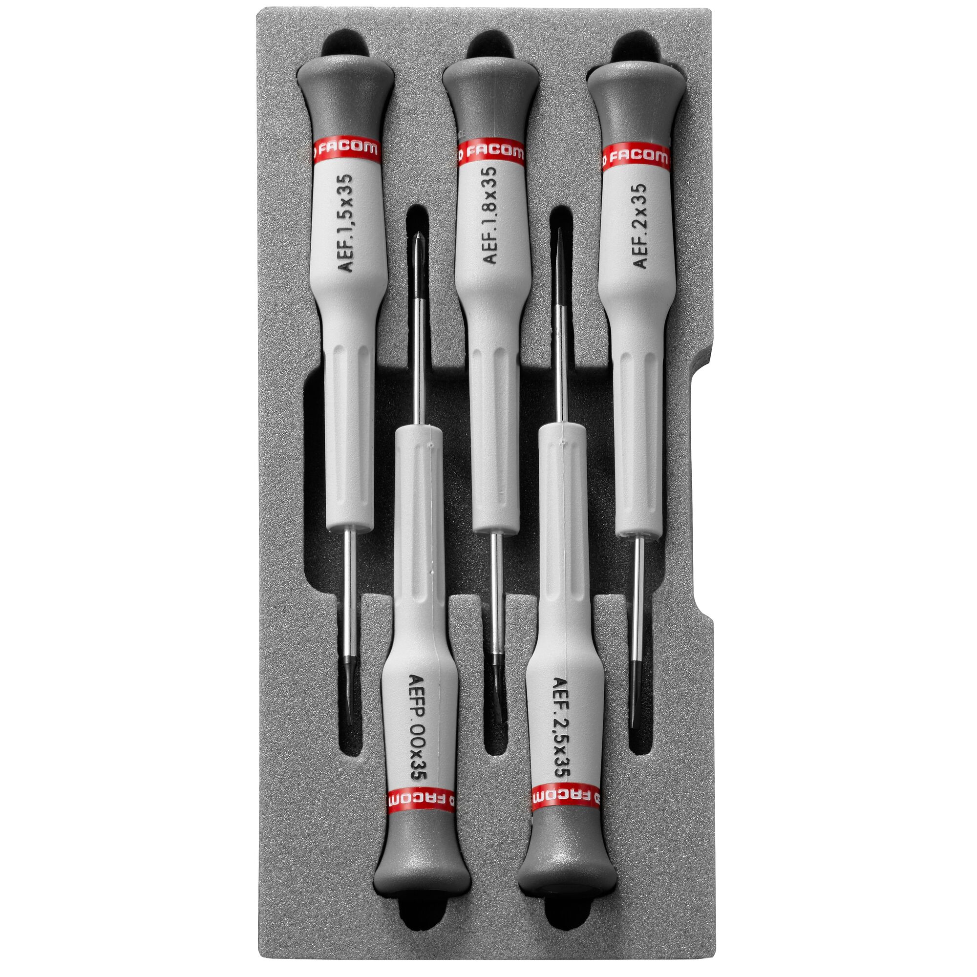 MICRO-TECH® Screwdrivers Slotted Phillips® Set (5 pc.) | FACOM