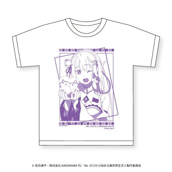 Re:ゼロから始める異世界生活からTシャツ第2弾が登場！！｜トピックス