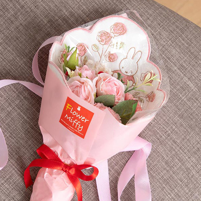 フラワーミッフィー24年春グッズ、“花々動く”ウォールグラスやほわほわ