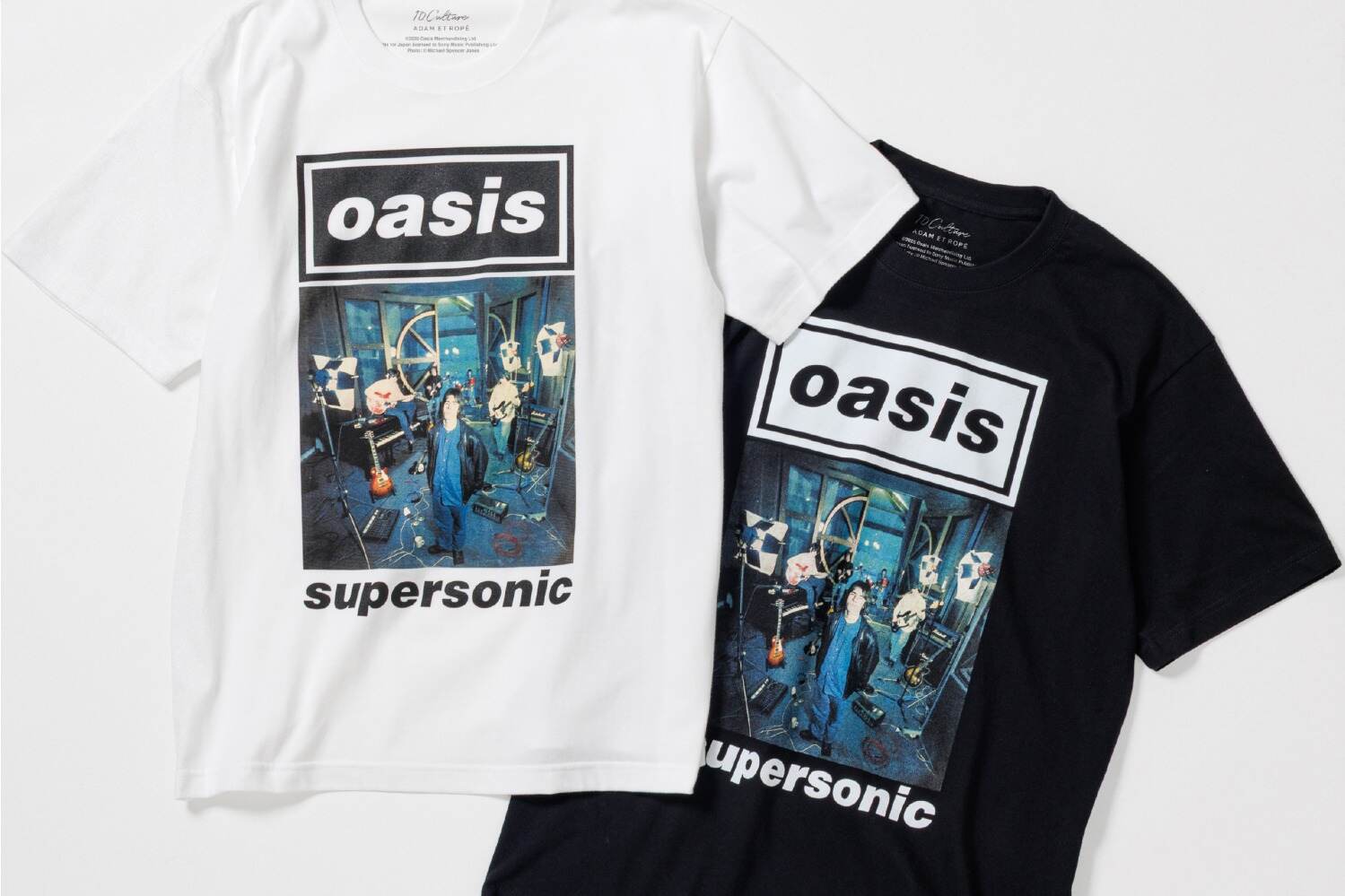 Oasis スーパソニック Tシャツ ホワイト SUPERSONIC T-shirt《White