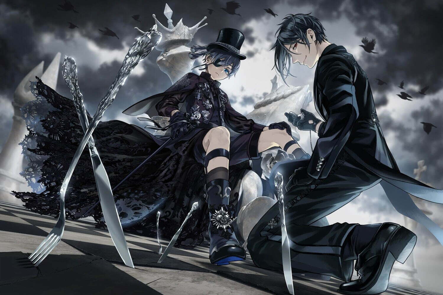 黒執事展 -Rich Black-」宮城・仙台で - 枢やなの原画や衣装展示、制作