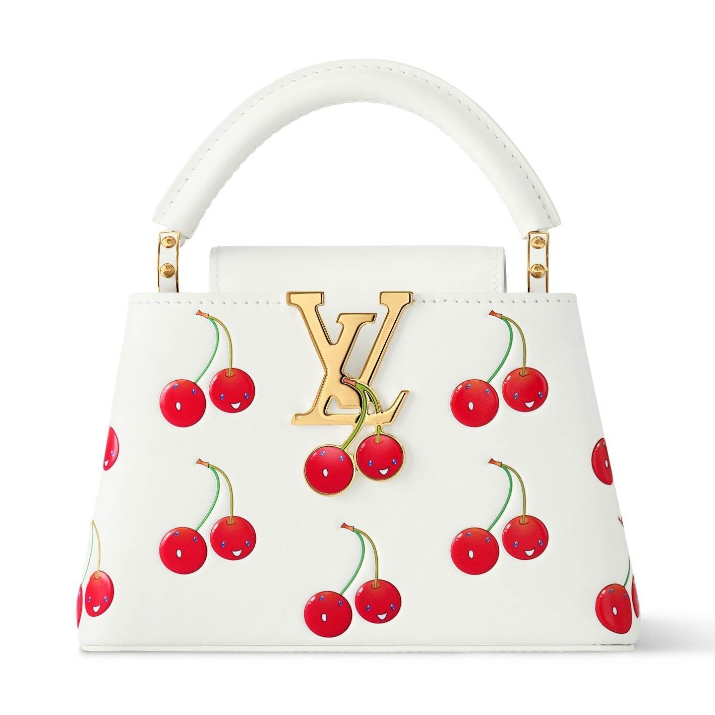 ルイ・ヴィトン × 村上隆、“にっこりチェリー”が主役の白いモノグラム