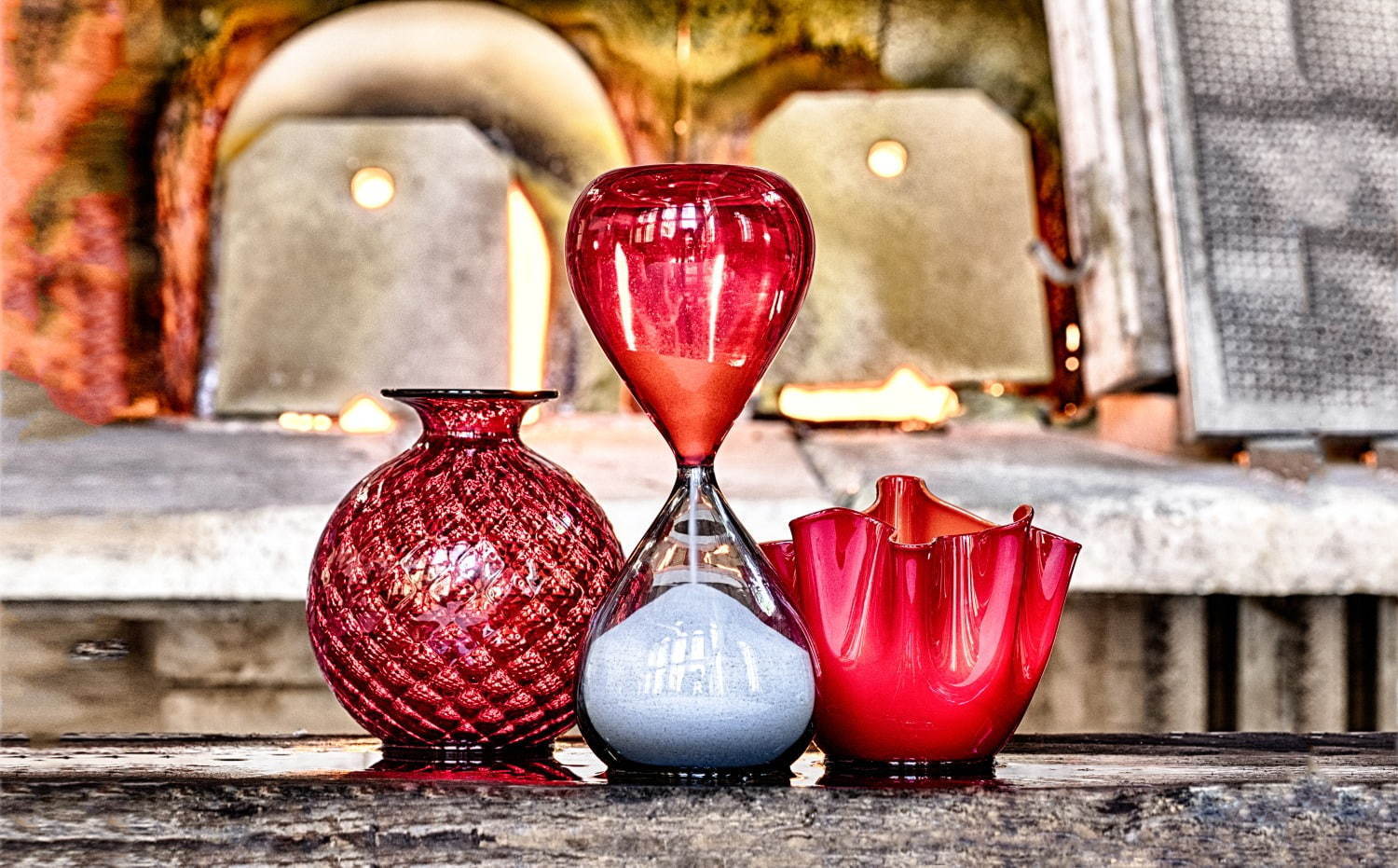 ベネチアングラス Veniniベニーニ F.Bianconi花瓶 ベネチアングラス