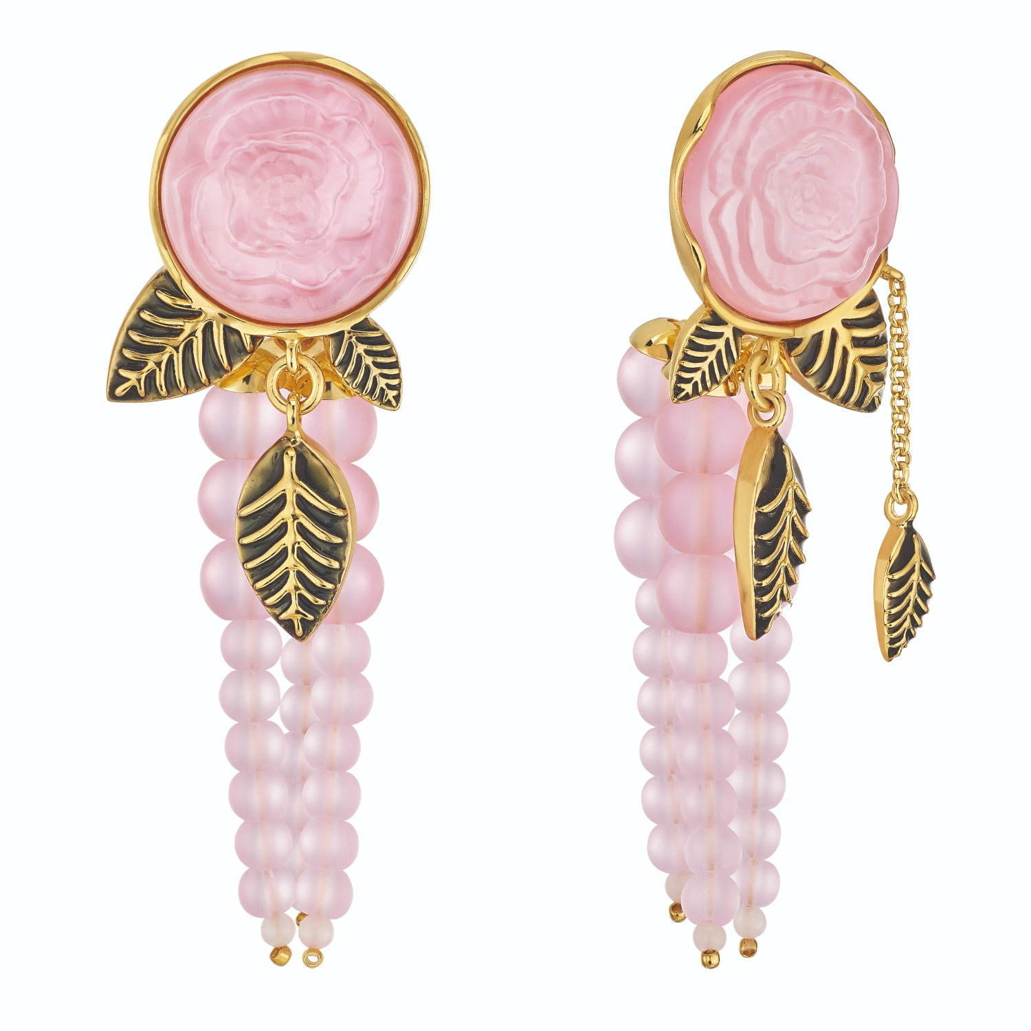 ラリック新作ジュエリー「ピヴォワーヌ」シャクヤクを淡いピンク