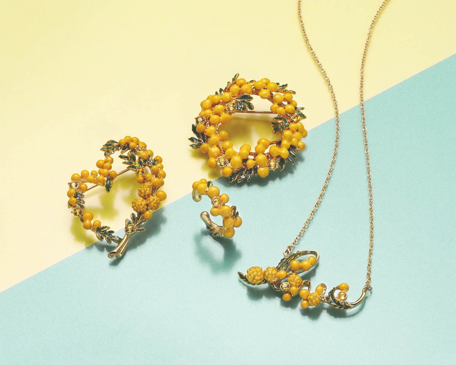 ヴァンドームブティック「ミモザ」アクセサリー、“花言葉”着想のLOVE