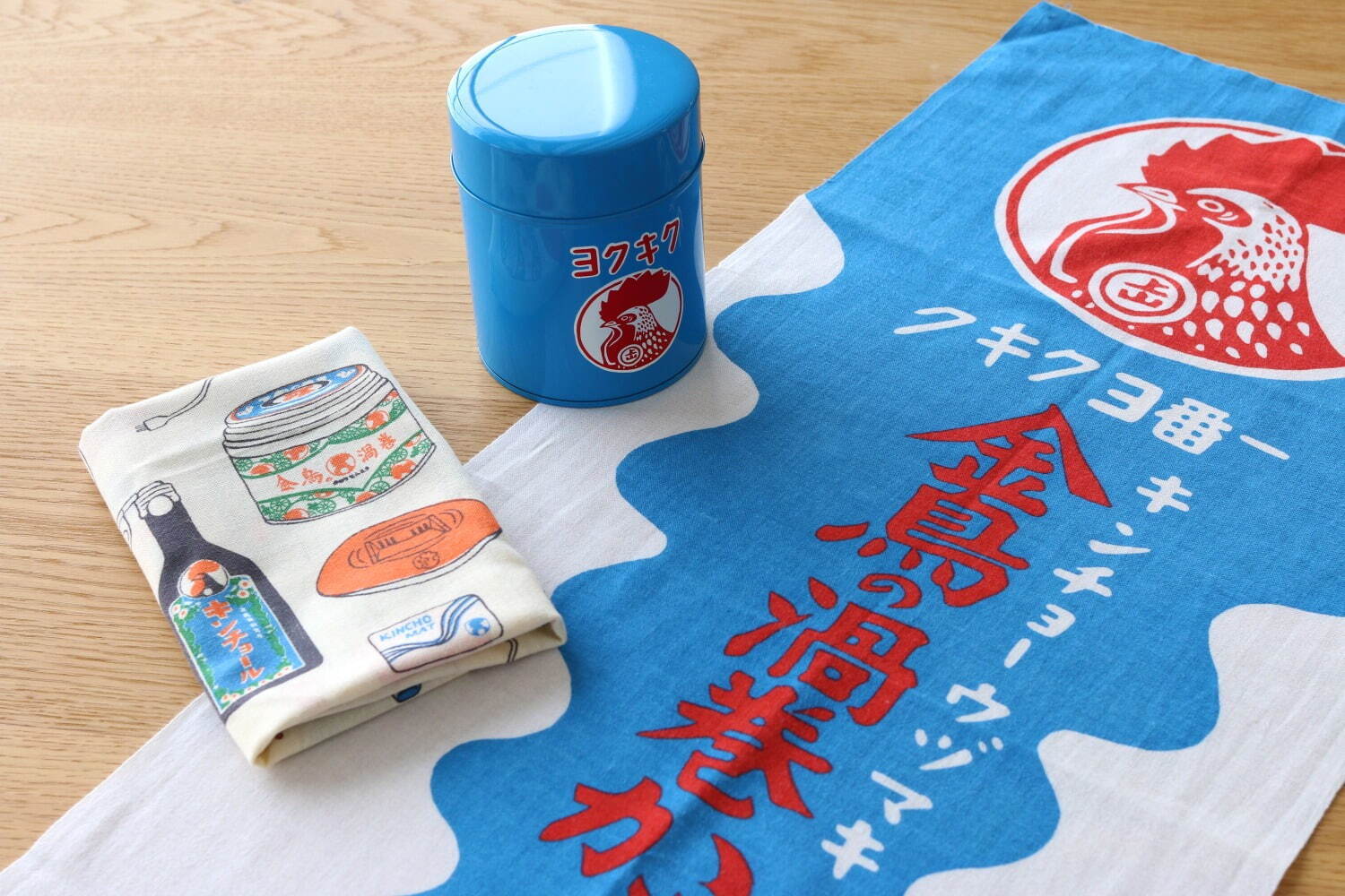 中川政七商店×蚊取り線香の金鳥コラボ、2色刷りレトロプリントグラス