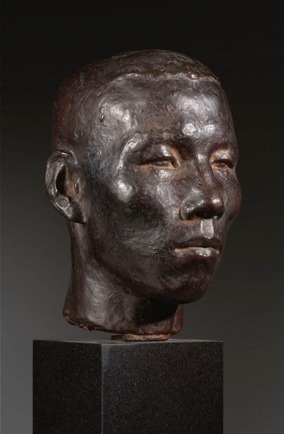 彫刻家 佐々木大樹作 青銅 観音像 仏像 重さ約1.9㎏ 共箱 M R7716B