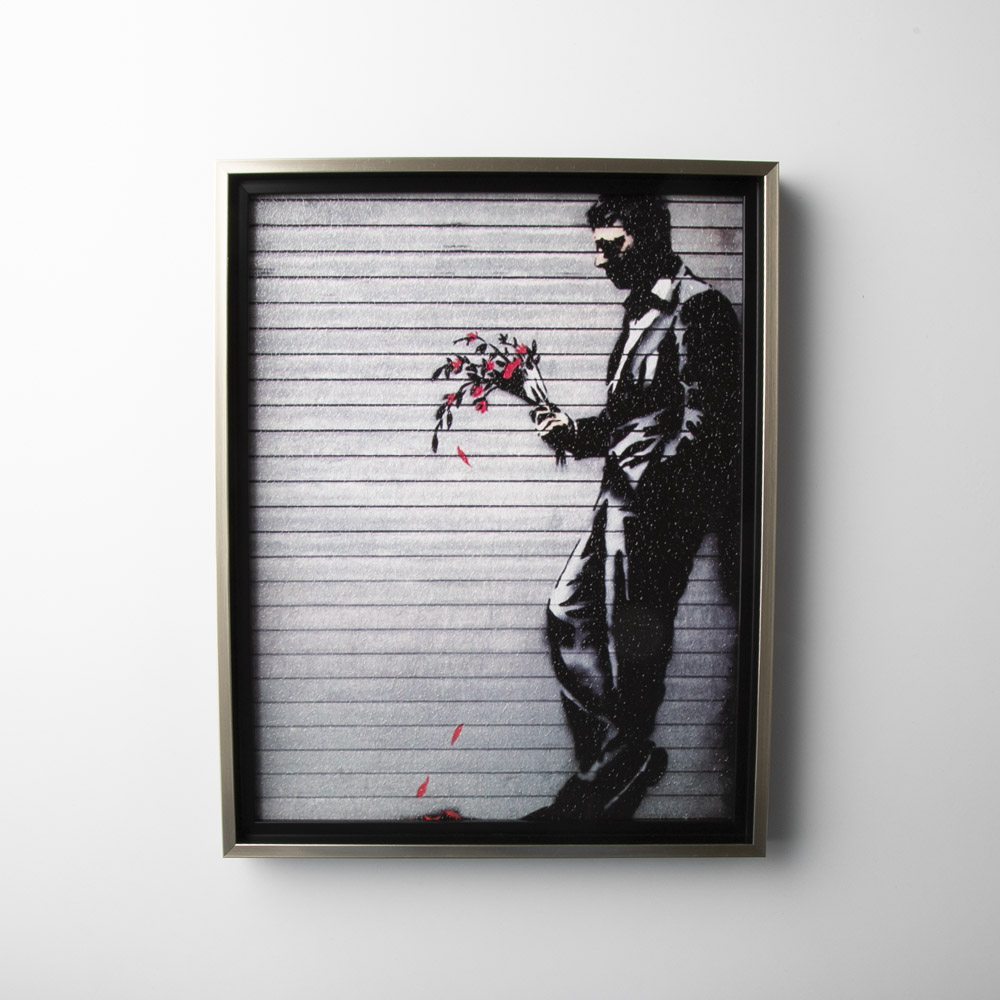 No.259フレーム付きキャンバスアートバンクシーバスキアインテリア絵画