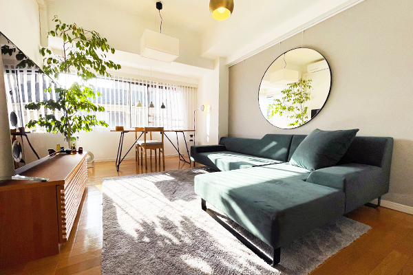 取付無料！フランネルソファ ペンタ900 北欧風グリーンファブリック