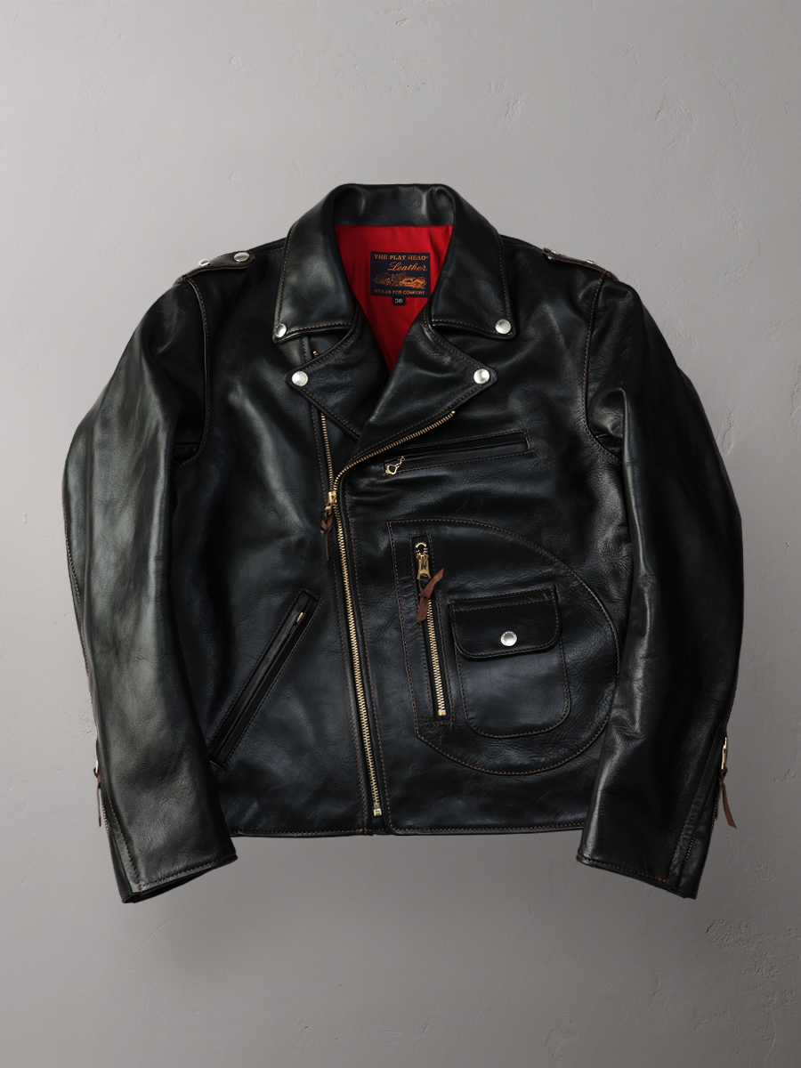 ホースハイド ダブル ライダースジャケット FN-LJ-HW004 | THE FLAT HEAD