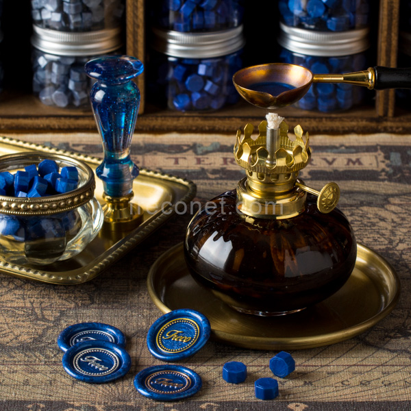 アンティークオイルランプ アンバー 【宅急便配送】