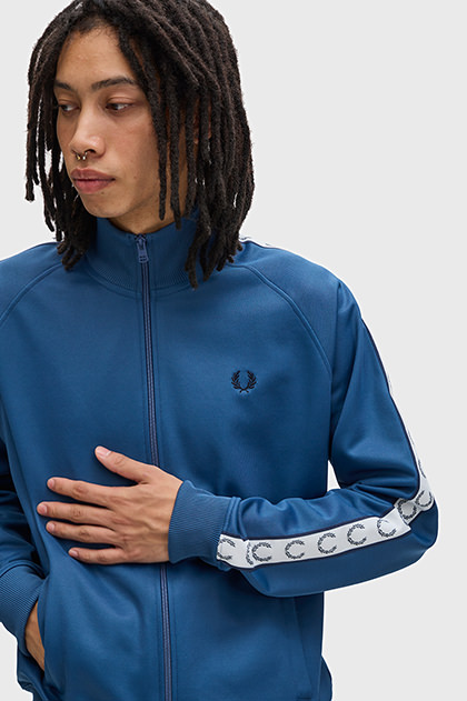Taped Track Jacket(S 963：MIDNIGHT BLUE): | FRED PERRY JAPAN