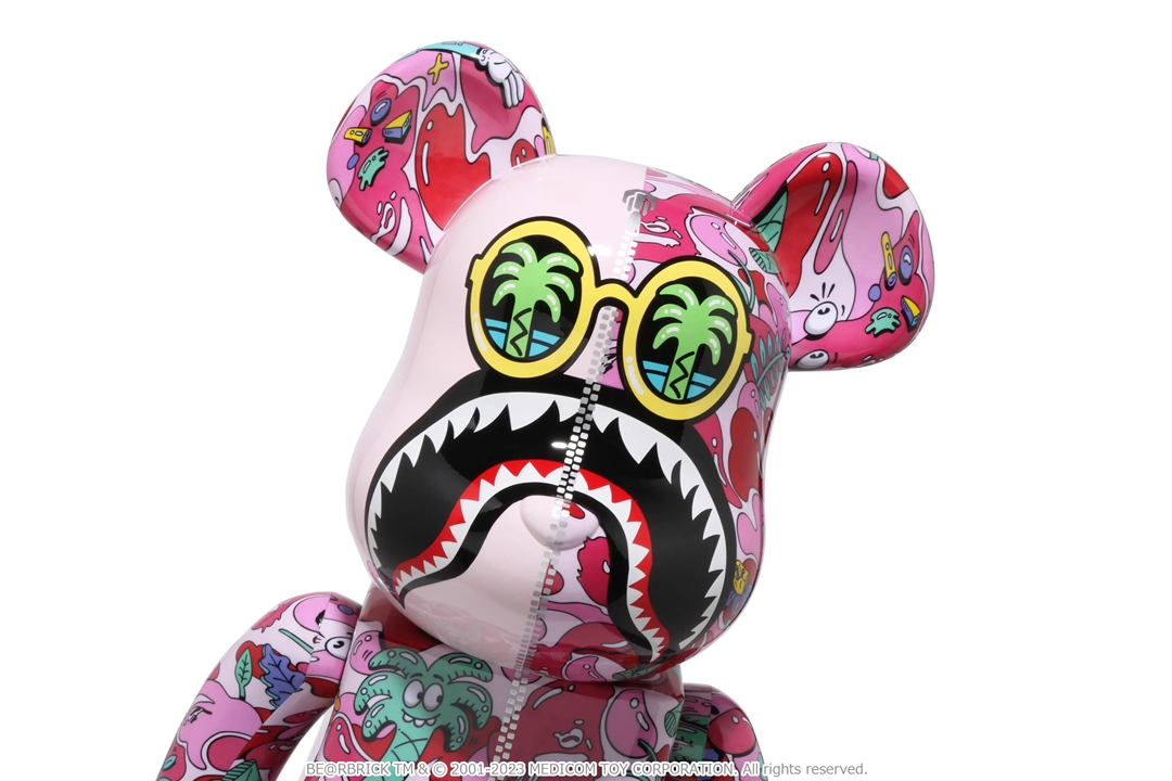 6/17 発売！BE@RBRICK × A BATHING APE × Steven Harrington SHARK 100