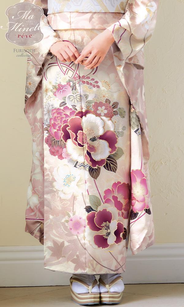 ピンク系くすみ振袖・ポップ＆スイート・菊京屋・振袖レンタル・成人式