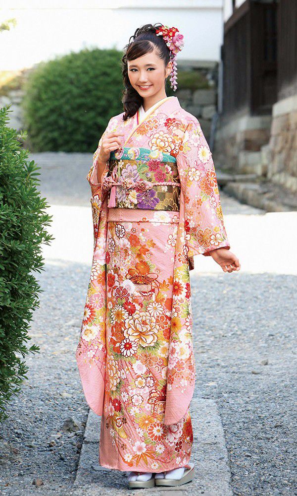 京友禅振袖・桃色・上品なピンク┃かわいい古典【菊京屋】 正絹 振袖