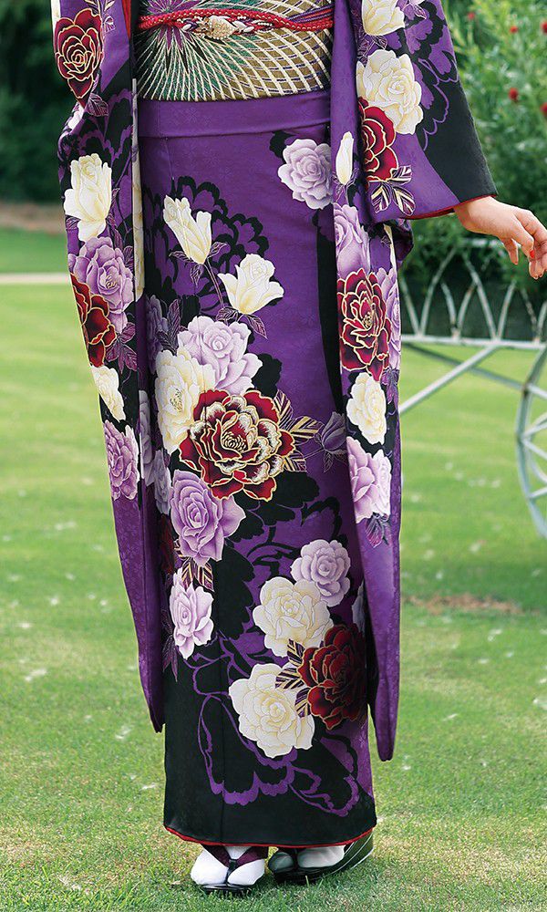 京友禅振袖・紫色・シック┃レトロ&ロマン【菊京屋】