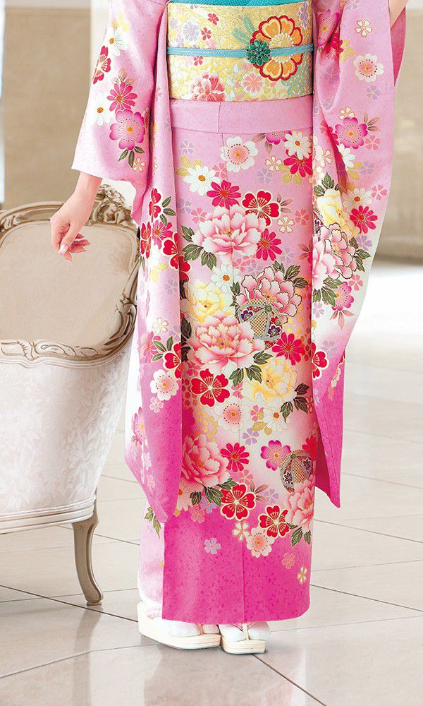 京友禅振袖・桃色・ピンク┃格安お得振袖【菊京屋】