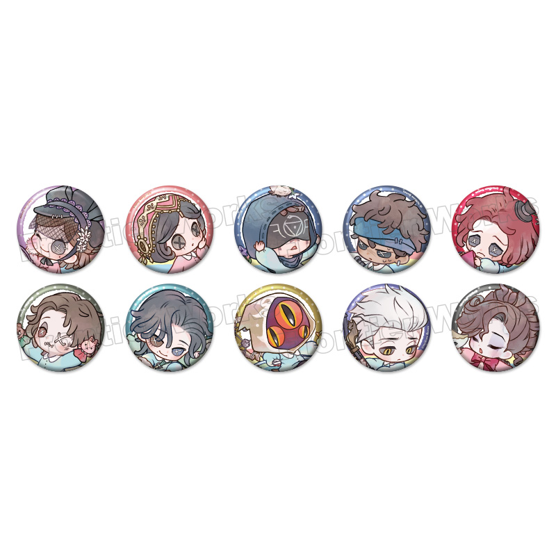 第五人格 占い師 イライ メモリーフィルム 青背景 缶バッチ 第五人格