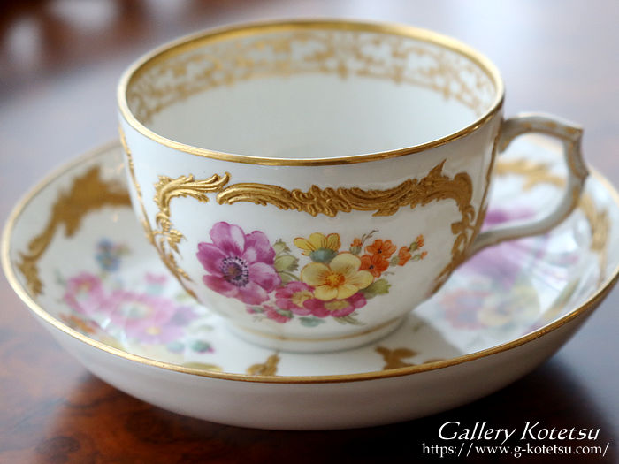 1905年 KPM ベルリン 手描き フィッシュプラター 51×24㎝