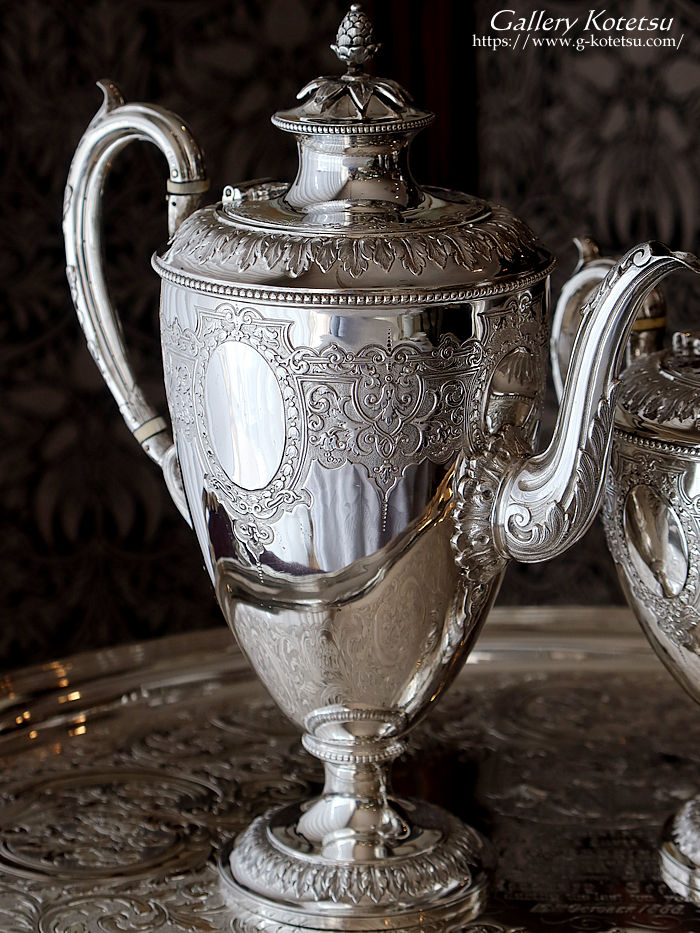 WEBSTER】 【純銀 / ガラス】コースター 6枚組 スターリングシルバー