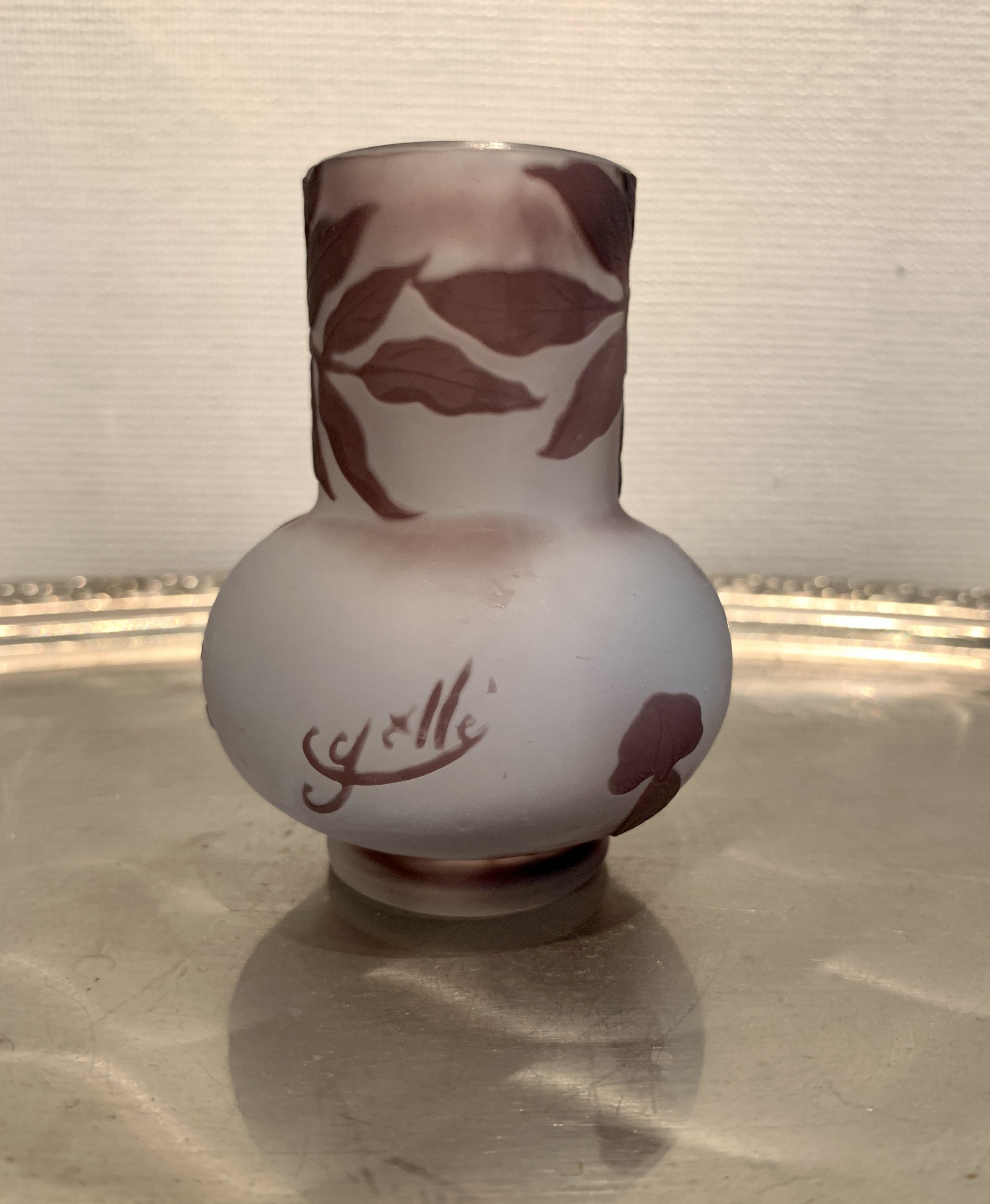 作品詳細: 被せガラス花瓶