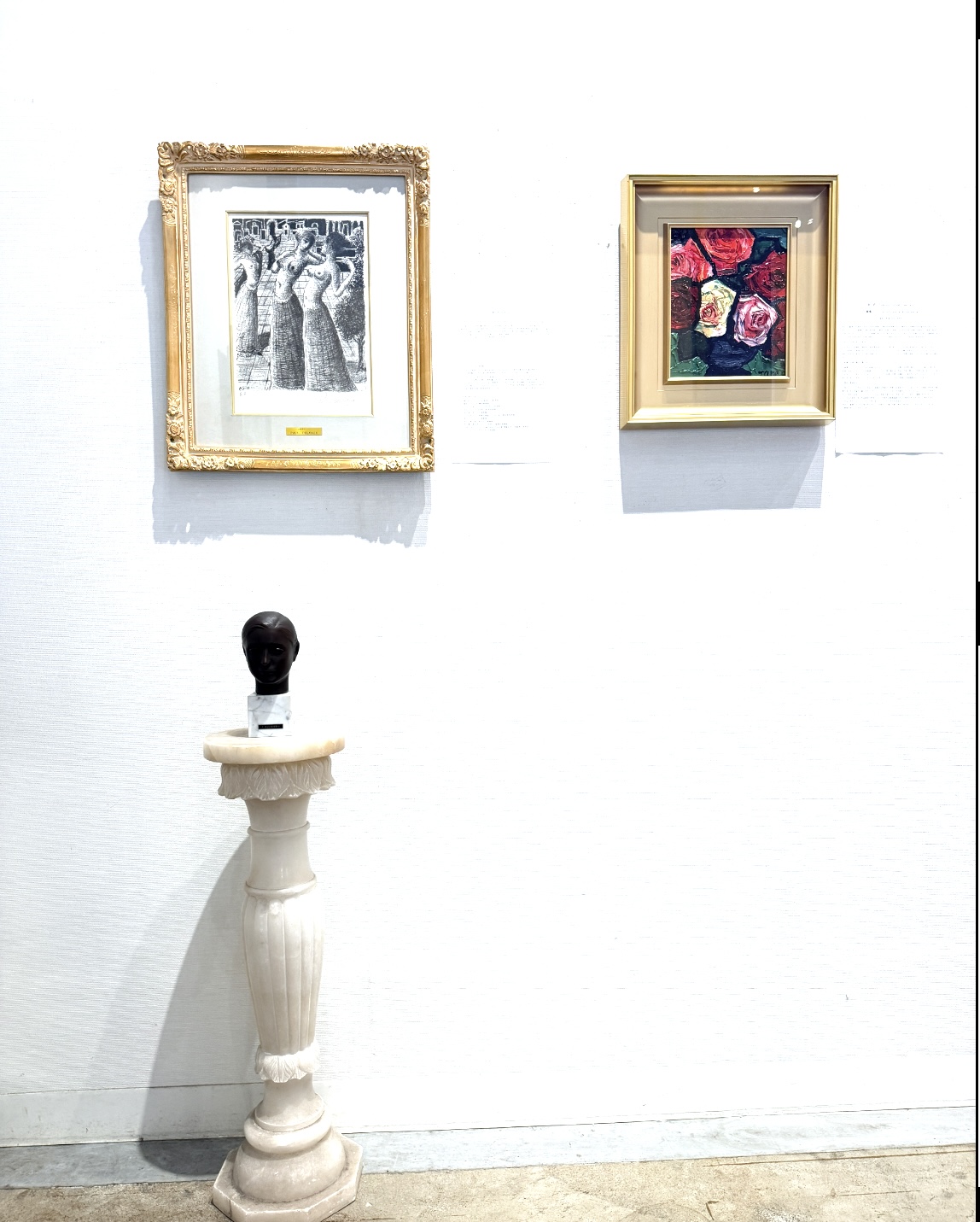 Paul Delvaux ポール・デルヴォー 石版画 「着衣のナイス」【額縁付