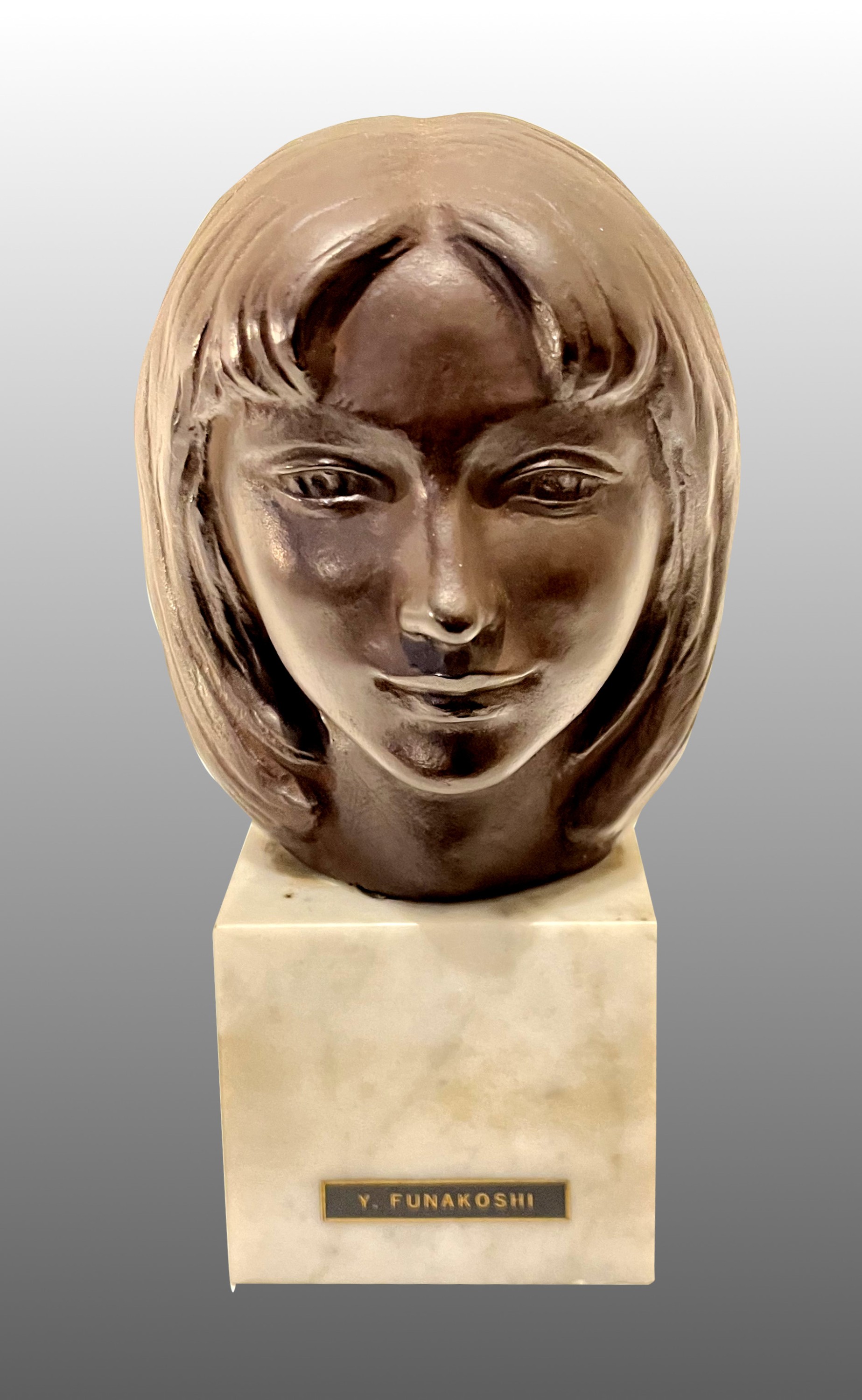 舟越保武 ブロンズ 彫刻 K嬢 Y. FUNAKOSHI