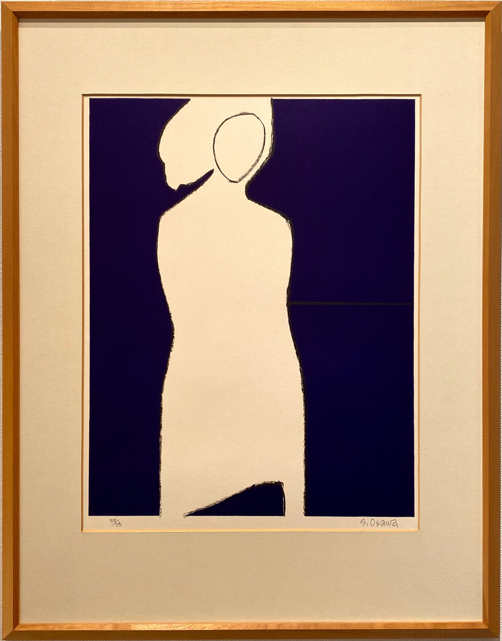 大沢昌助 アンタイトル リトグラフ サイン入り 大沢昌助 アンタイトル