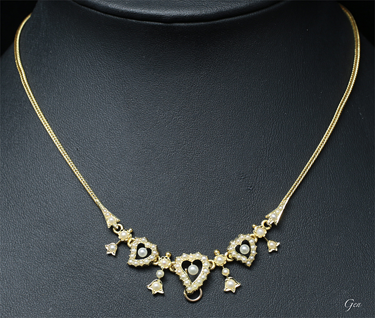 マルチユース シードパール ネックレス アンティークジュエリー