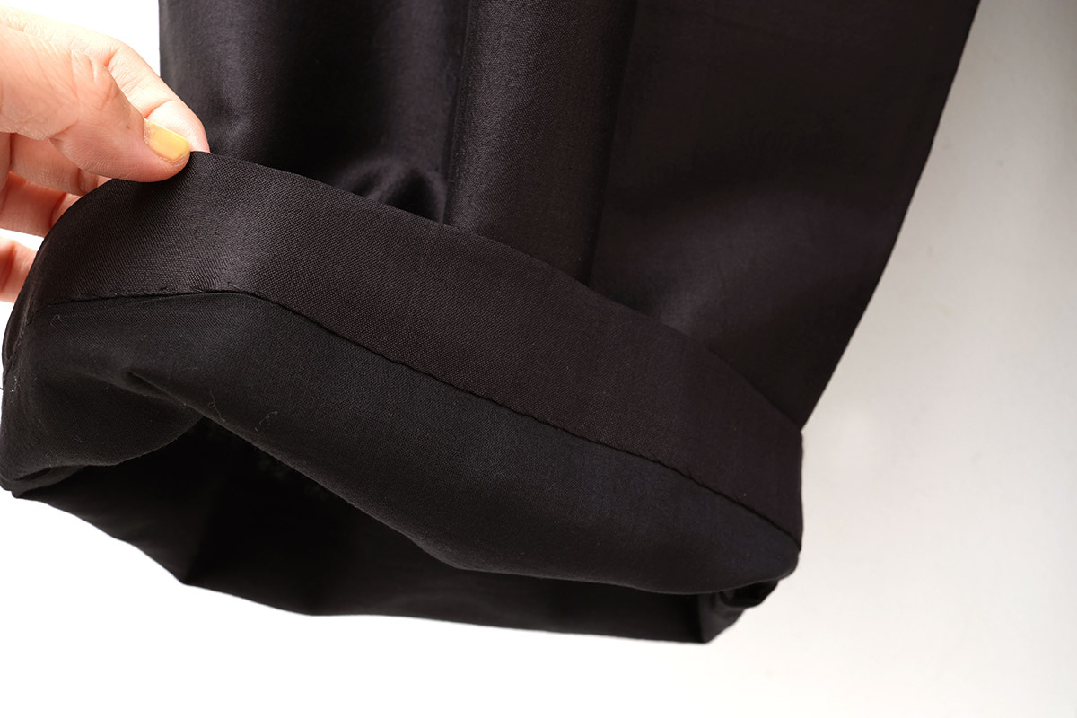 美品】BUNON Wide Belt PantsシルクブルーMサイズ