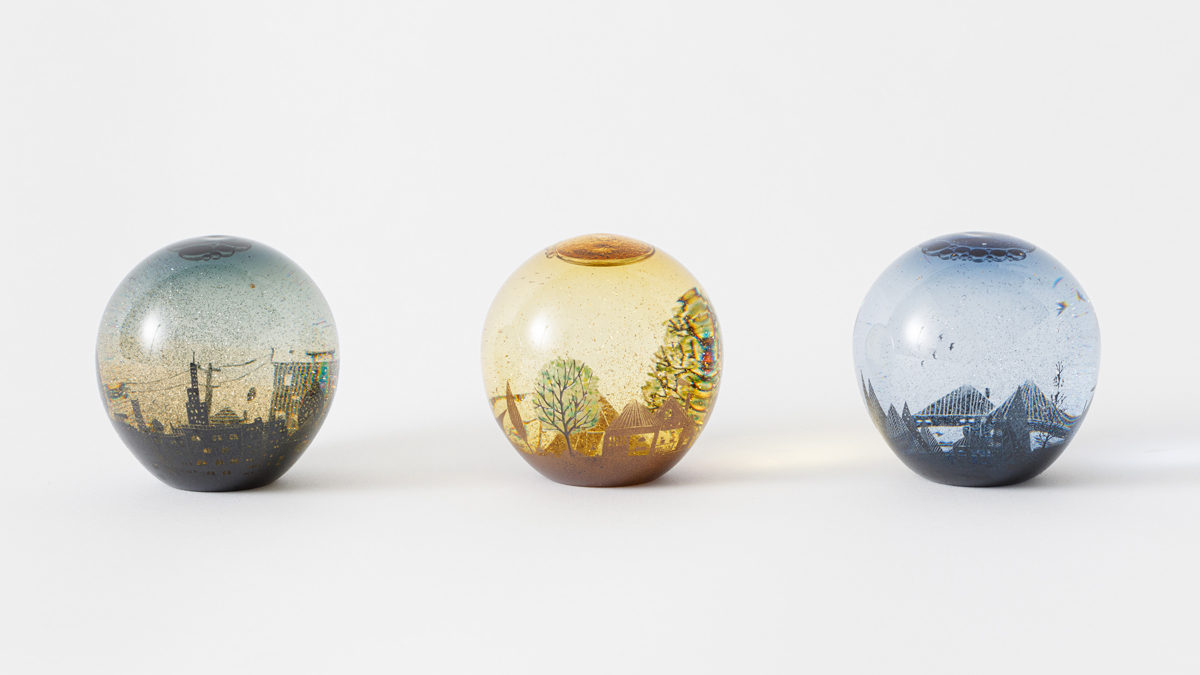 金津沙矢香さん スノードーム スノードーム 金津沙矢香 ガラス作家 金津