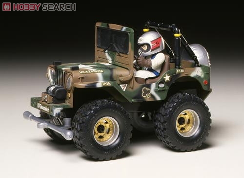 タミヤ ミニ四駆 「ワイルドウイリスJr」 完成品 ジオラマ仕立て 泥道