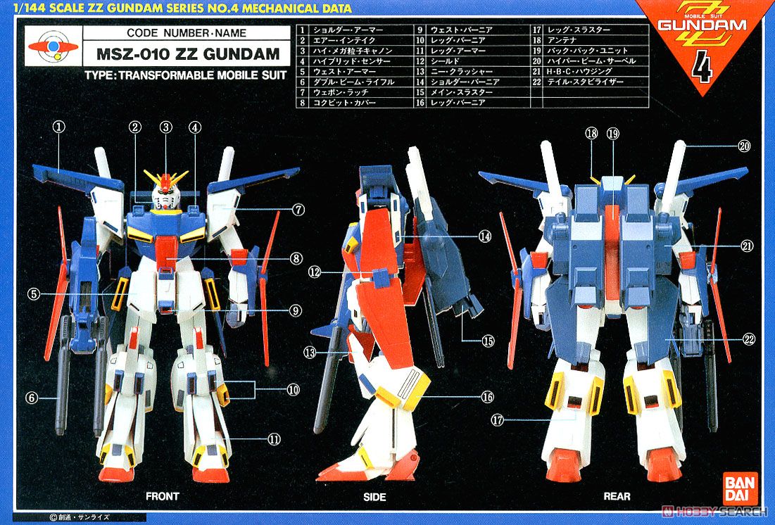 ZZガンダム (ガンプラ) - ホビーサーチ ガンプラ他
