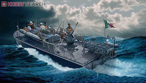 タミヤ 1/35 イタリア海軍 魚雷艇 MAS 500級&クルー6体 イタレリ