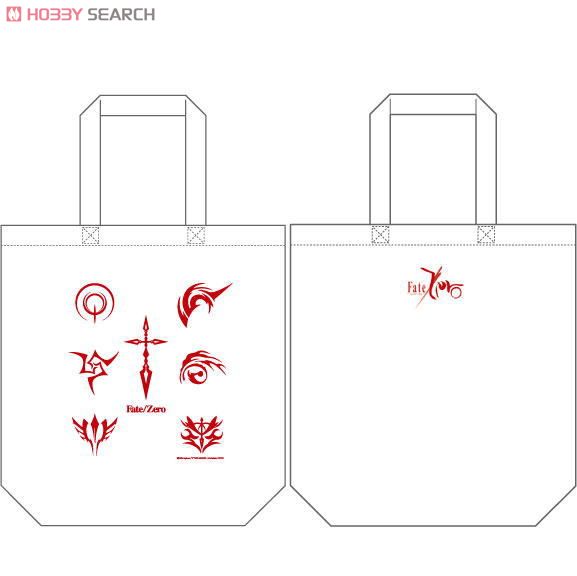 Fate/Zero トートバッグ 令呪柄 白 (キャラクターグッズ) - ホビー