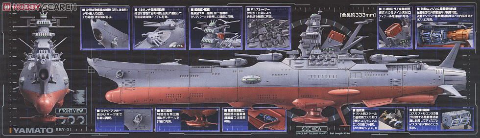 宇宙戦艦ヤマト 2199 超弩級宇宙戦（1/1000） 1/1000 Space Battleship