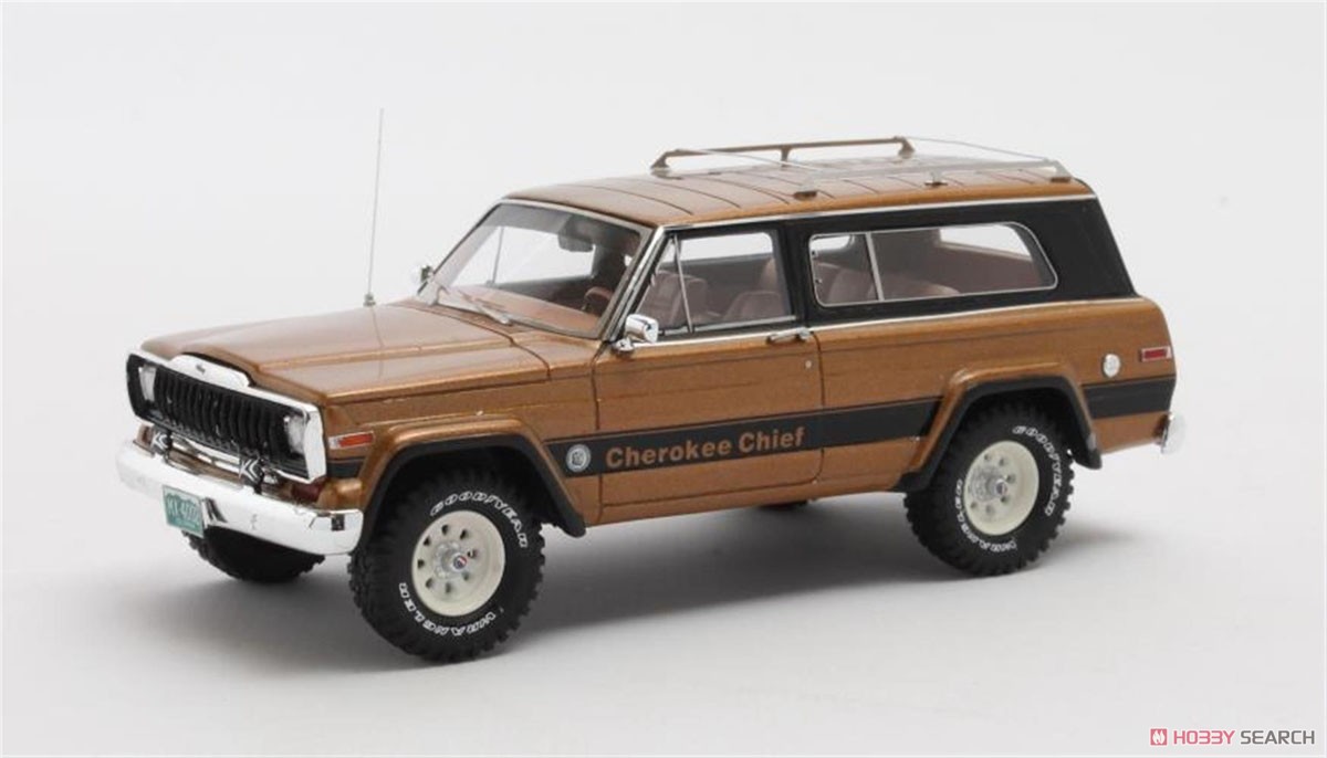 ジープ チェロキー チーフ 1980 メタリックブラウン (ミニカー